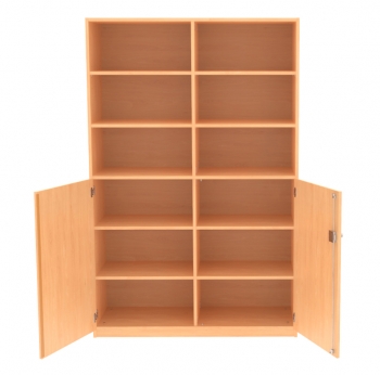 Materialschrank mit 12 Fächern, BxHxT 123x190x50 cm