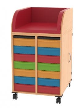 Wickelcenter fahrbar BxHxT 64x85/110x75 cm