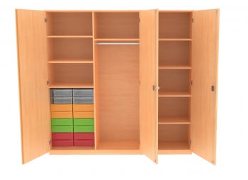 Akten- und Garderobenschrank BxHxT 187x190x50 cm