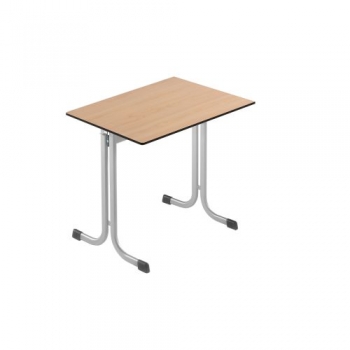 Einer-Schülertisch 70x65 cm, Tischplatte mit ABS- Umleimer