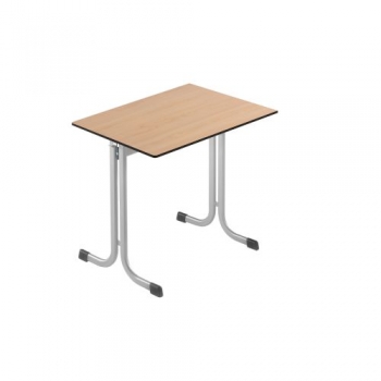 Einer-Schülertisch 70x65 cm Tischplatte mit PU-Kante