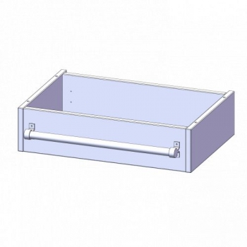 Leiterzarge für Korpus B/T 60x40 cm, zur Aufnahme einer Leiter