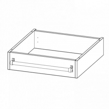 Leiterzarge für Korpus B/T 60x60 cm, zur Aufnahme einer Leiter