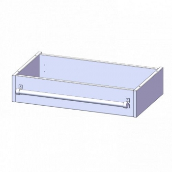 Leiterzarge für Korpus B/T 70x40 cm, zur Aufnahme einer Leiter