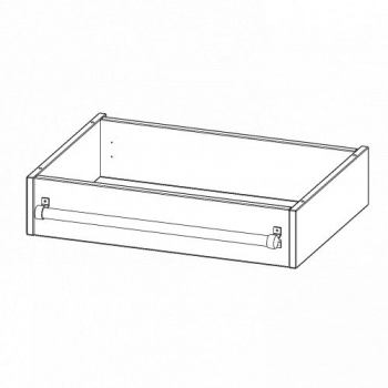 Leiterzarge für Korpus B/T 70x50 cm, zur Aufnahme einer Leiter