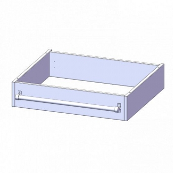 Leiterzarge für Korpus B/T 70x60 cm, zur Aufnahme einer Leiter