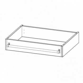 Leiterzarge für Korpus B/T 80x60 cm, zur Aufnahme einer Leiter