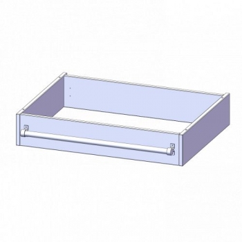 Leiterzarge für Korpus B/T 80x60 cm, zur Aufnahme einer Leiter