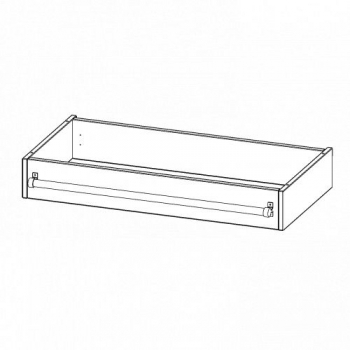 Leiterzarge für Korpus B/T 100x50 cm, zur Aufnahme einer Leiter