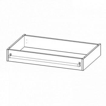 Leiterzarge für Korpus B/T 100x60 cm, zur Aufnahme einer Leiter