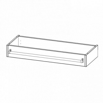 Leiterzarge für Korpus B/T 104,5x40 cm, zur Aufnahme einer Leiter