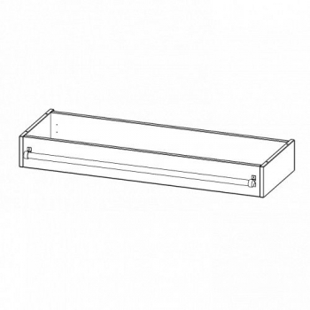 Leiterzarge für Korpus B/T 120x40 cm, zur Aufnahme einer Leiter