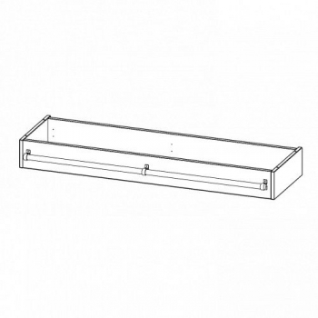 Leiterzarge für Korpus B/T 138,7x40 cm, zur Aufnahme einer Leiter