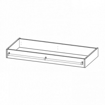 Leiterzarge für Korpus B/T 138,7x60 cm, zur Aufnahme einer Leiter