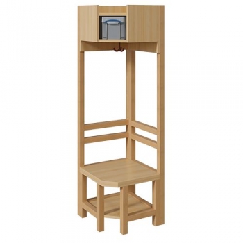 Garderoben-Innenecke, für einfache Ablage inklusive Box