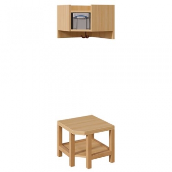 Garderoben-Innenecke, für einfache Ablage inklusive Box