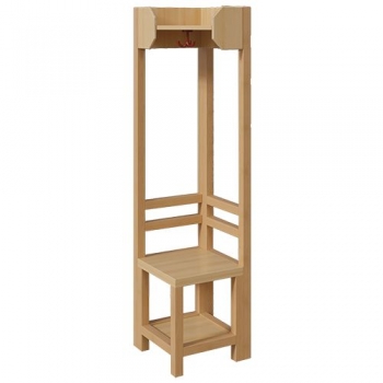 Garderoben-Innenecke, für offene Ablage