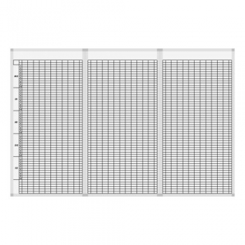 Klassenplantafel für 10 Klassen, 12 Tagesstunden