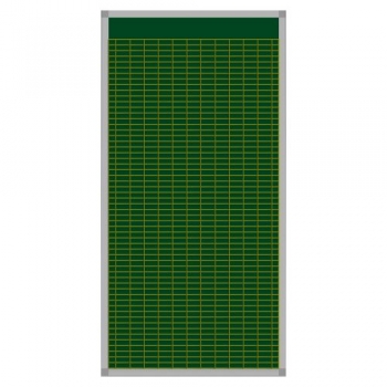 Klassenplantafel erweiterbar, Stahlemaillie grün