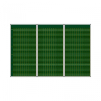 Klassenplantafel erweiterbar, Stahlemaillie grün