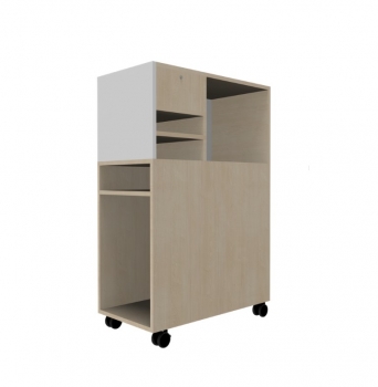 Schüler Depot im Klassenraum mit 6 Fächer, 1 Fach abschließbar