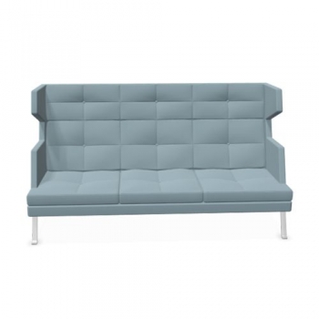 hohes 3er Sofa Ona mit Metallgestell & Seitenschale