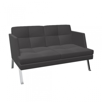 2er Sofa Ona mit Metallgestell & Seitenschale