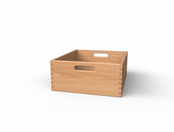 Materialkasten mit Griffloch