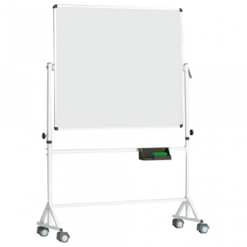 Drehtafel fahrbar Whiteboard doppelseitig, 150x120 cm