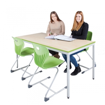 Rechtecktisch 130x65cm, mit 32 mm Rundrohrfüssen