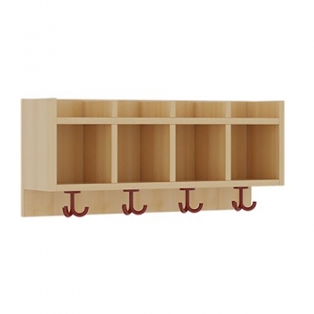 Garderobenablage mit 4 Fächern, B/H/T: 80x34,5x20 cm