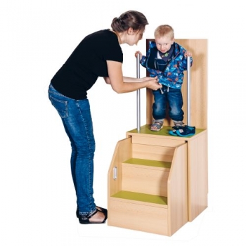 Anziehhilfe aus feuerhemmendem Material, B/H/T: 50x130x40 cm