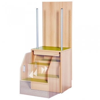 Anziehhilfe aus feuerhemmendem Material, B/H/T: 50x130x40 cm