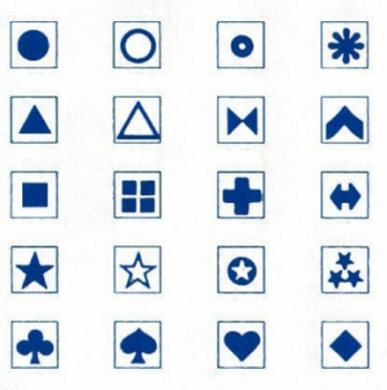 Symbolbogen, blau (MSB-B)