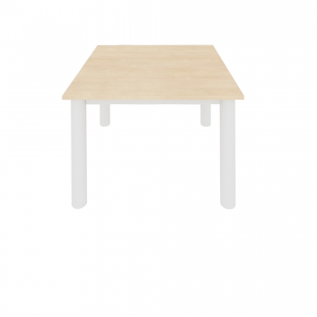 Quadrattisch höhenverstellbar 70x58-72x70 cm, Rundrohrfuß 60 mm