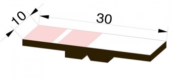 Kippmagnet - Magnetsymbolsatz für 1 Lehrperson, 25-rosa (CMP-M 30-25)
