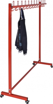 Garderobenständer mit Stahlblende einseitig 200 cm