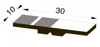 Kippmagnet - Magnetsymbolsatz für 1 Lehrperson, 32-grau (CMP-M 30-32)