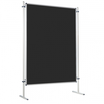 Moderationswand, Coronaschutzwand mit doppelseitigier Klettenstoffoberfläche Serie NSTT F