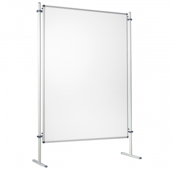 Moderationswand, Coronaschutzwand mit doppelseitigier Klettenstoffoberfläche Serie NSTT F