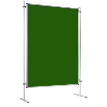 Moderationswand, Coronaschutzwand mit doppelseitigier Klettenstoffoberfläche Serie NSTT F