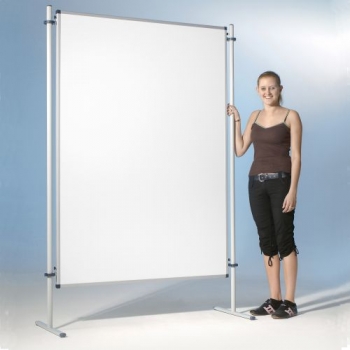 Moderationswand, doppelseitiges Whiteboard, Stahltafel emailliert. Serie NSTT EW