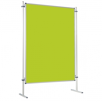 Moderationswand, Coronaschutzwand mit doppelseitigier Klettenstoffoberfläche Serie NSTT F