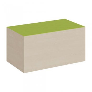 Rechteck-Podest rundum geschlossen, Linoleum-Deckplatte