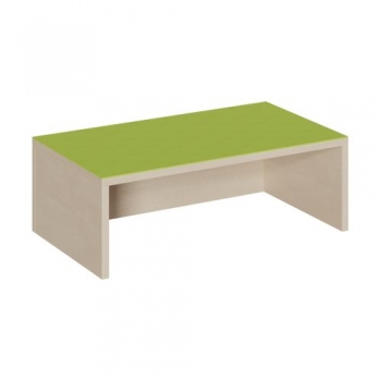 Rechteck-Podest einseitig offen, Linoleum-Deckplatte