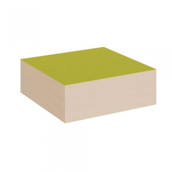 Quadratisches Podest mit Linoleum-Deckplatte