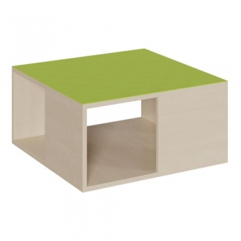 Quadratisches Podest mit Linoleum-Deckplatte