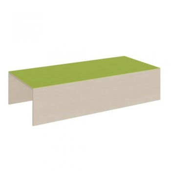 Rechteck-Podest 2seitig offen, Linoleum-Deckplatte