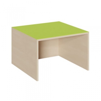 Quadrat-Podest einseitig offen, Linoleum-Deckplatte