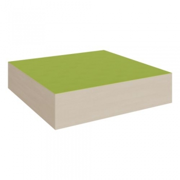 Quadrat-Podest rundum geschlossen, Linoleum-Deckplatte